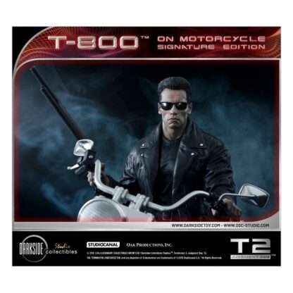 Terminator 2 Statue T-800 On Motorcycle Limited Signature Edition Exclusive 70 cm – Bild 2