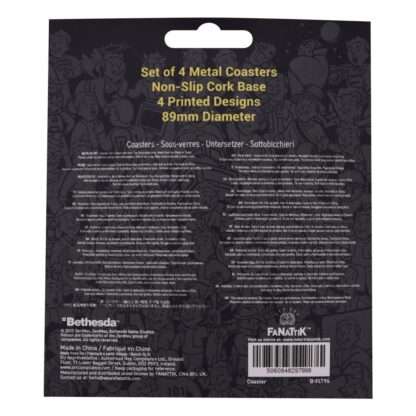 Fallout Untersetzer 4er-Pack Metal Drinks – Bild 4