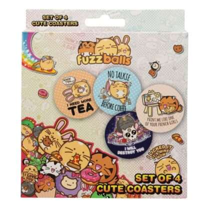 Fuzzballs Untersetzer 4er-Pack – Bild 4