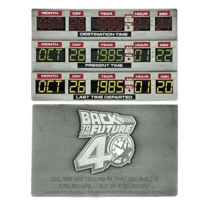Zurück in die Zukunft Metallbarren 40th Anniversary Time Circuits Limited Edition – Bild 5