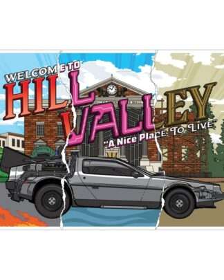 Zurück in die Zukunft Kunstdruck Hill Valley 40th Anniversary Limited Edition 42 x 30 cm