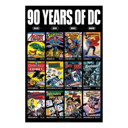 DC Comis Kunstdruck 90 Years Limited Edition 42 x 30 cm
