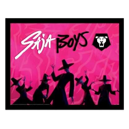 KPop Demon Hunters Collector Print Poster im Rahmen Saja Boys Idol