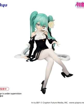 Hatsune Miku Noodle Stopper PVC Statue Flower Fairy White Rose 14 cm