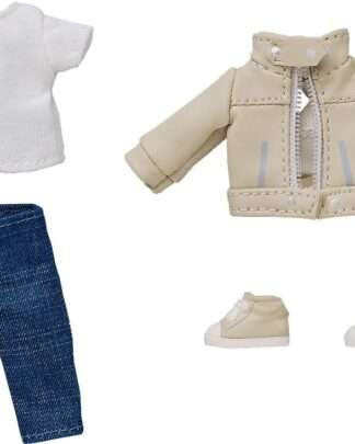Nendoroid Doll Zubehör-Set Actionfiguren Outfit Set: Leather Jacket (Ivory)