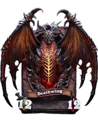 Hearthstone 3D Art Frame Statue Deathwing 34 cm