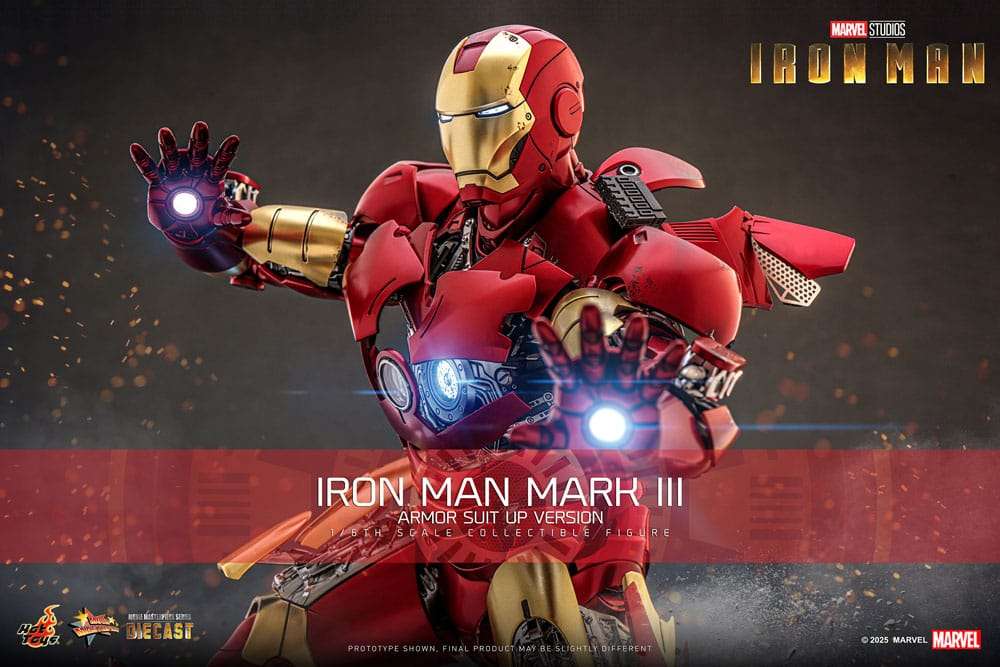 Iron Man Movie Masterpiece Diecast Actionfigur 1/6 Iron Man Mark III (Armor Suit Up Version) 32 cm – Bild 2