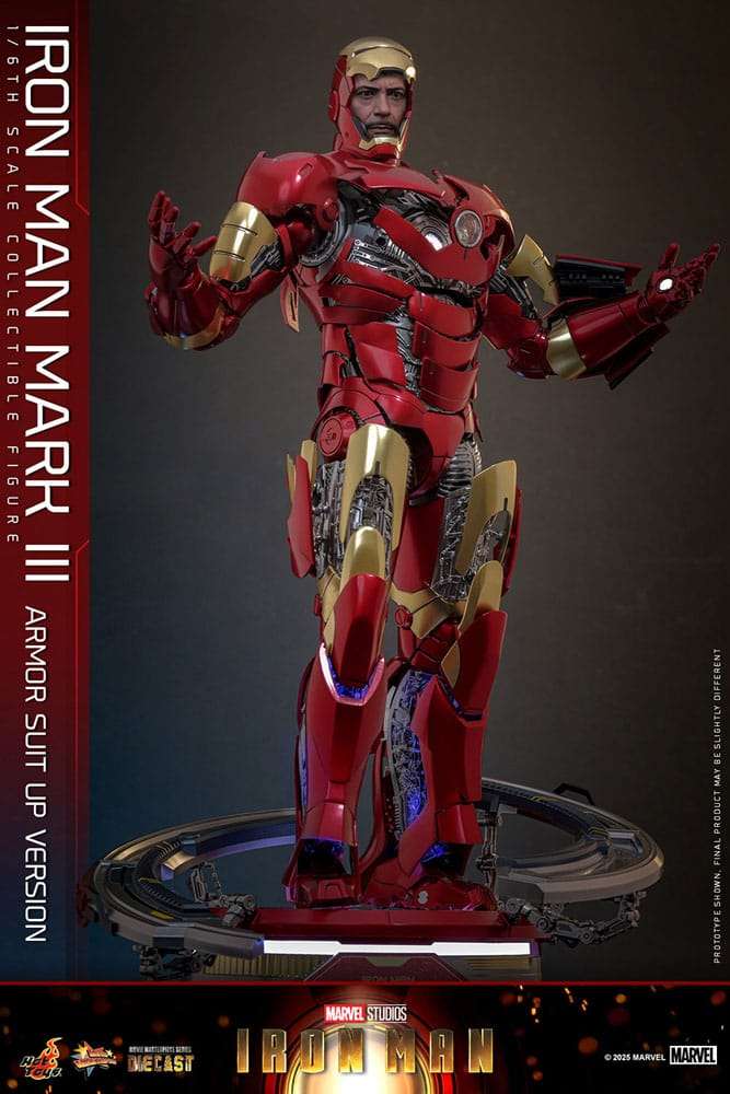Iron Man Movie Masterpiece Diecast Actionfigur 1/6 Iron Man Mark III (Armor Suit Up Version) 32 cm – Bild 4