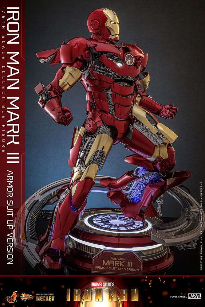 Iron Man Movie Masterpiece Diecast Actionfigur 1/6 Iron Man Mark III (Armor Suit Up Version) 32 cm – Bild 6