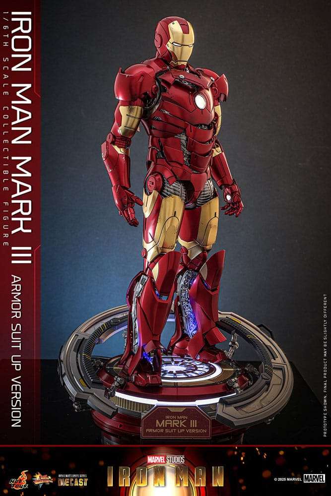 Iron Man Movie Masterpiece Diecast Actionfigur 1/6 Iron Man Mark III (Armor Suit Up Version) 32 cm – Bild 7