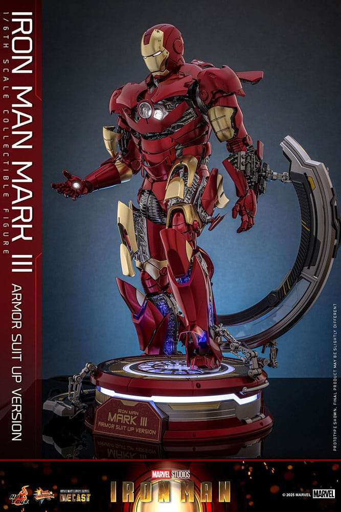 Iron Man Movie Masterpiece Diecast Actionfigur 1/6 Iron Man Mark III (Armor Suit Up Version) 32 cm – Bild 11
