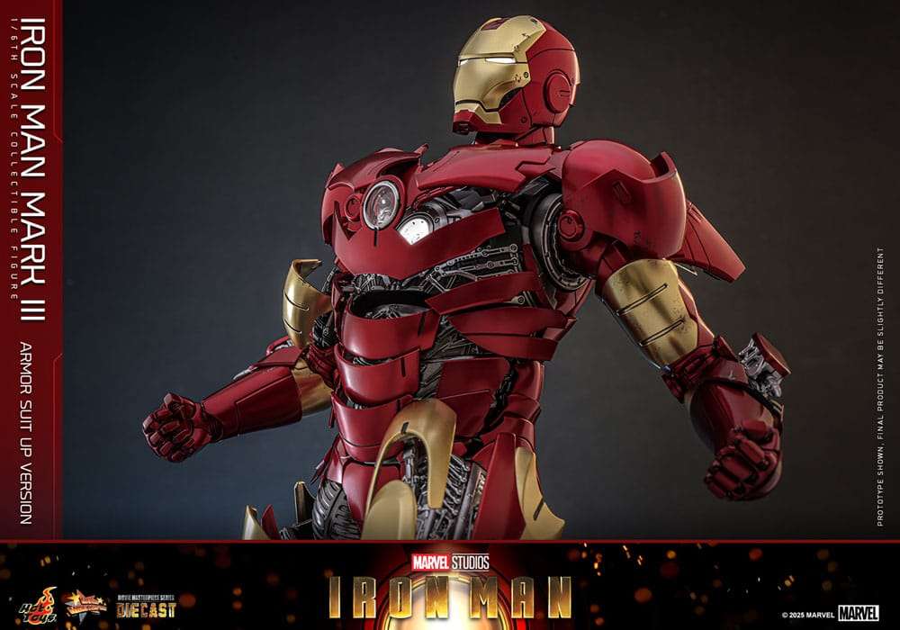 Iron Man Movie Masterpiece Diecast Actionfigur 1/6 Iron Man Mark III (Armor Suit Up Version) 32 cm – Bild 12