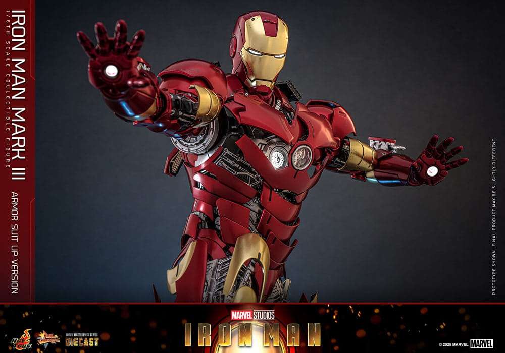 Iron Man Movie Masterpiece Diecast Actionfigur 1/6 Iron Man Mark III (Armor Suit Up Version) 32 cm – Bild 13