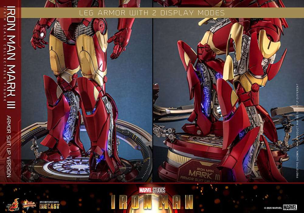 Iron Man Movie Masterpiece Diecast Actionfigur 1/6 Iron Man Mark III (Armor Suit Up Version) 32 cm – Bild 15