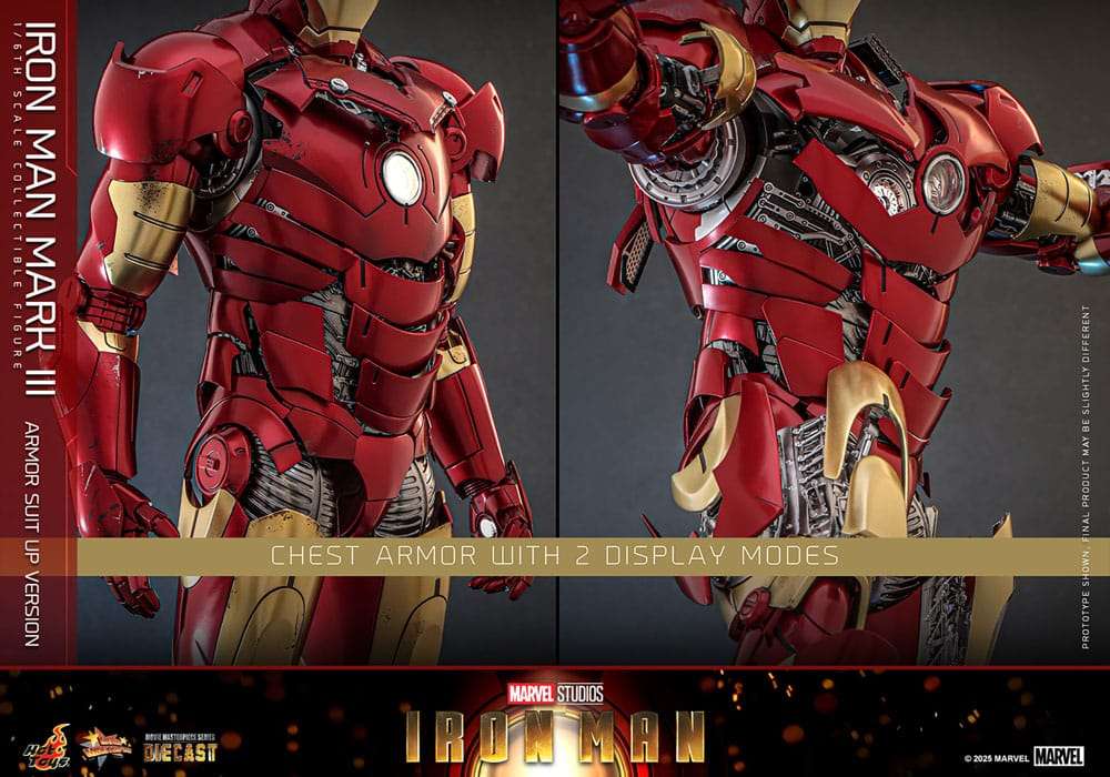 Iron Man Movie Masterpiece Diecast Actionfigur 1/6 Iron Man Mark III (Armor Suit Up Version) 32 cm – Bild 16