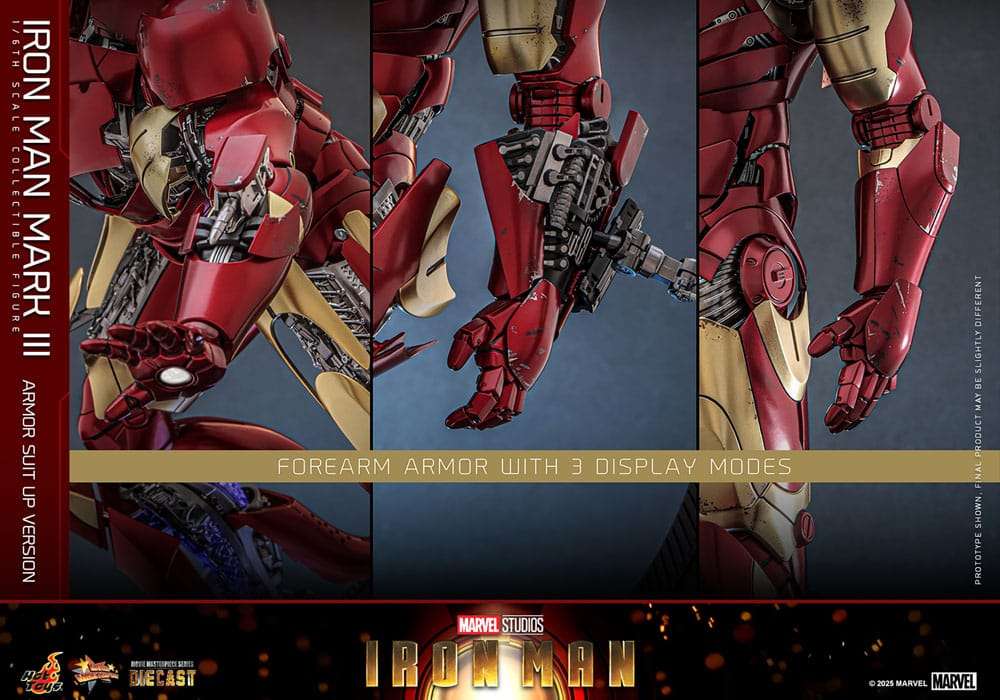 Iron Man Movie Masterpiece Diecast Actionfigur 1/6 Iron Man Mark III (Armor Suit Up Version) 32 cm – Bild 17