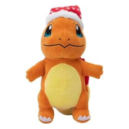 Pokémon Plüschfigur Winter Glumanda mit Weihnachtsmütze 20 cm – Bild 5