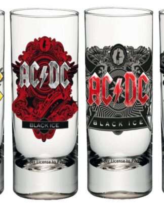 AC/DC Schnapsgläser 4er-Pack Black Ice