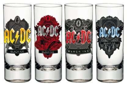 AC/DC Schnapsgläser 4er-Pack Black Ice - Beschädigte Verpackung