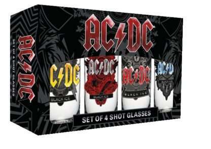 AC/DC Schnapsgläser 4er-Pack Black Ice - Beschädigte Verpackung – Bild 2