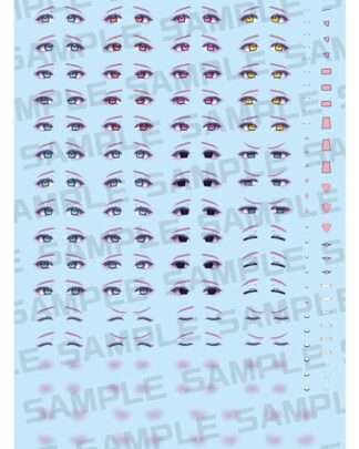 Megami Device M.S.G. Zubehör-Set für Plastic Model Kits 1/1 Desire Maiden Medic Eye Decal Set