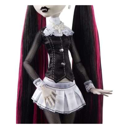 Monster High Reel Drama Puppe Draculaura in Schwarzweiß – Bild 5
