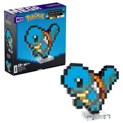 Pokémon MEGA Bauset Schiggy Pixel Art – Bild 2