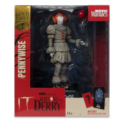It: Welcome to Derry Movie Maniacs PVC Statue Pennywise (Gold Label) 16 cm – Bild 7