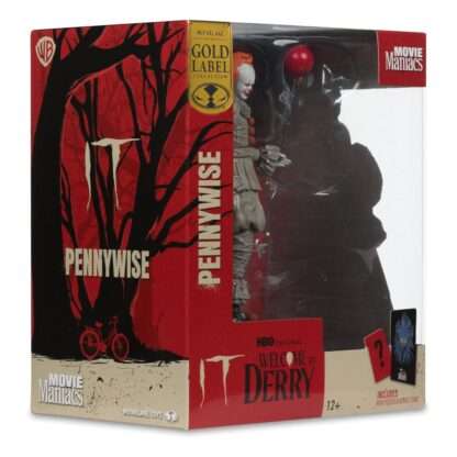 It: Welcome to Derry Movie Maniacs PVC Statue Pennywise (Gold Label) 16 cm – Bild 8