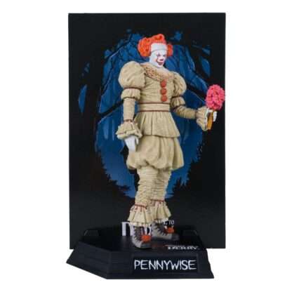 It: Welcome to Derry Movie Maniacs PVC Statue Pennywise (Flashback) (Gold Label) 16 cm – Bild 3