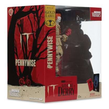 It: Welcome to Derry Movie Maniacs PVC Statue Pennywise (Flashback) (Gold Label) 16 cm – Bild 8