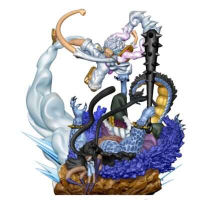 One Piece Petitrama PVC Mini-Statue Logbox Re Birth Gear Fifth Special Set 9 cm – Bild 3