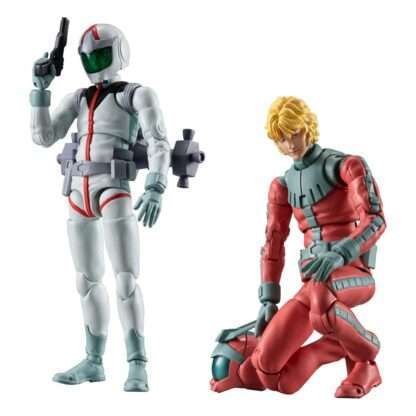 Mobile Suit Gundam G.M.G. Collection EX 09 Actionfiguren 2er-Pack Earth Federation Amuro Ray & Char Aznable Normal Suit Ver. (with gift) 10 cm