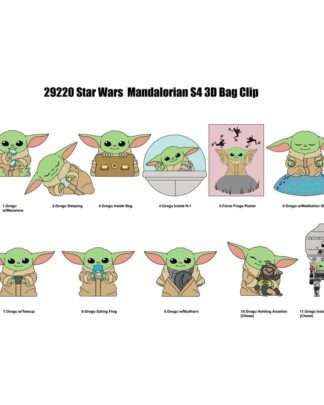 Star Wars 3D PVC-Taschenanhänger Best of Grogu Serie 1 Display (24)