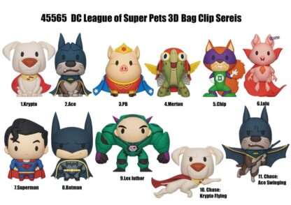 DC Super Pets 3D PVC-Taschenanhänger Series 1 Display (24) – Bild 2