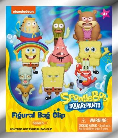 Nickelodeon Classics 3D PVC-Taschenanhänger Series 5 SpongeBob Schwammkopf Display (24) – Bild 3