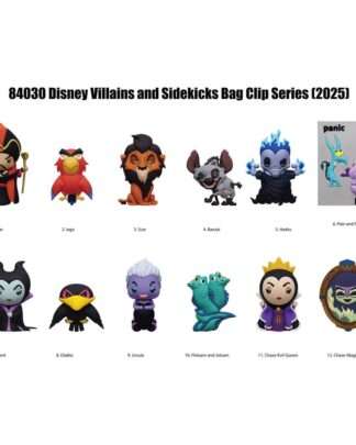 Disney 3D PVC-Taschenanhänger Villains Serie 4 Display (24)