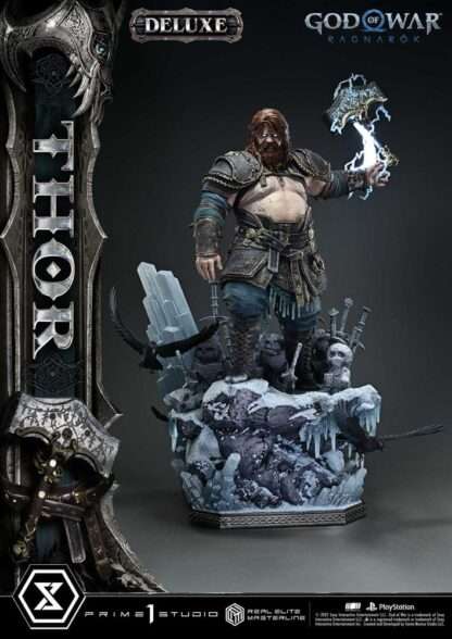 God of War: Ragnarök Real Elite Masterline Series Statue 1/3 Thor Deluxe Version 105 cm – Bild 4