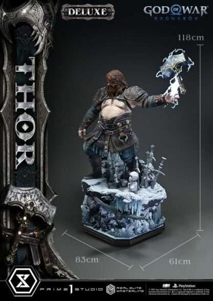 God of War: Ragnarök Real Elite Masterline Series Statue 1/3 Thor Deluxe Version 105 cm – Bild 6