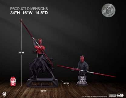 Star Wars Epic Series Statue 1/3 Darth Maul Platinum Exclusive 86 cm – Bild 24