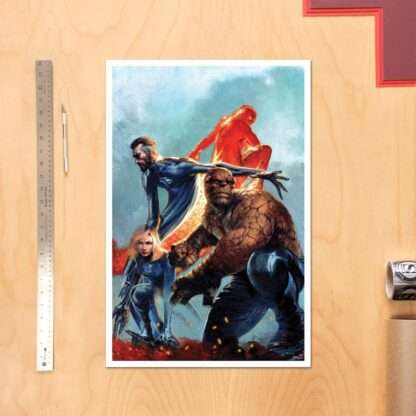 Marvel Kunstdruck The Fantastic Four 41 x 61 cm - ungerahmt – Bild 2