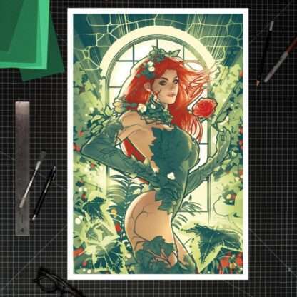 DC Comics Kunstdruck Poison Ivy 41 x 61 cm - ungerahmt – Bild 2