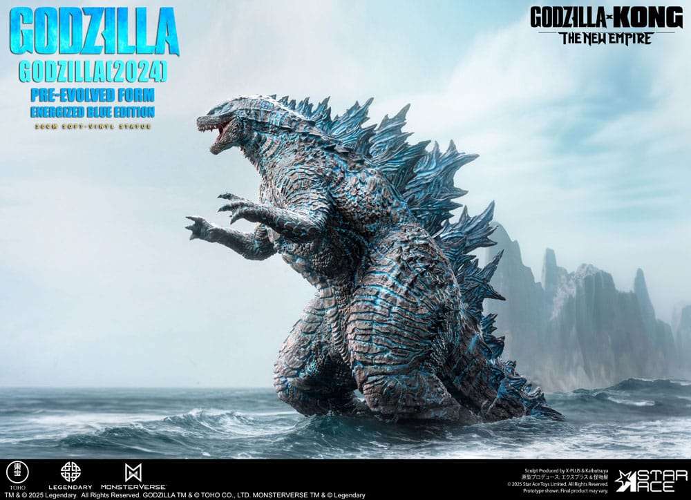 Godzilla vs. Kong: The New Empire Soft Vinyl Statue Godzilla (2024) Evolved Blue Edition 28 cm – Bild 3