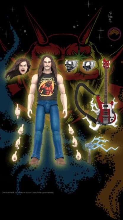 Metallica Ultimates Actionfigur Wave 2 Cliff Burton 18 cm – Bild 7