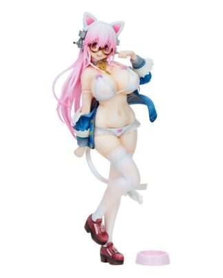 Super Sonico PVC Statue Super Sonico White Cat Ver. 27 cm