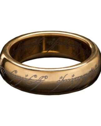 Herr der Ringe Wolfram-Ring Der Eine Ring (vergoldet) Größe 11