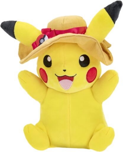 Sun Hat Pikachu Pokemon Plüschfigur Summer Edition 20 cm