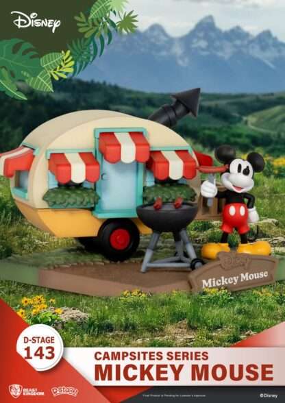 Disney D-Stage Campsite Series PVC Diorama Mickey Mouse 10 cm - Stark beschädigte Verpackung – Bild 4