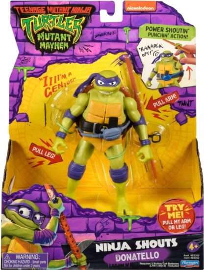 Teenage Mutant Ninja Turtles: Mutant Mayhem Ninja Shouts Action Figur Donatello 14 cm – Bild 4
