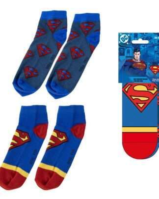 DC Comics Knöchelsocken 2-er Pack Superman 38-45